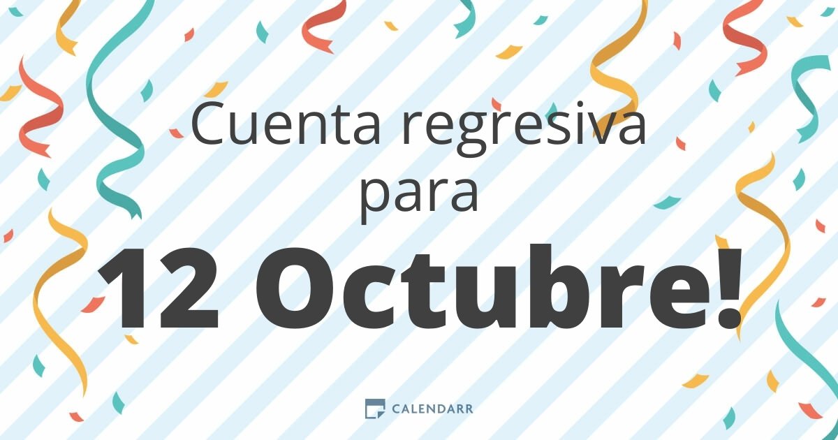 Faltan días para el 12 de octubre: ¿cuántos son?